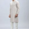 Pastel Grey Kurta Pajama Set With Elegant Work – Palkhi Fashion -Indian Wear Shop 29 scaled