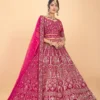 Designer Rani Pink Bridal Lehenga Choli With Embroidery & Handwork -Indian Wear Shop DesignerRaniPinkBridalLehengaCholiWithEmbroidery Handwork 2 scaled