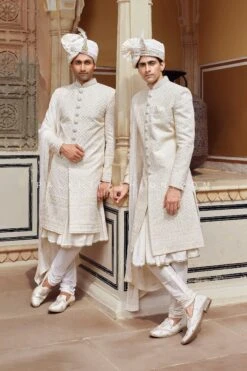 Cream Self-Patterned Indo-Western Set – A Timeless Choice For Weddings -Indian Wear Shop ElegantCreamSelfPatternedIndowesternSet 3 3e839626 34d9 4497 8d4d 803cc4b49e7f