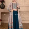 Girls Designer Palazzo Outfit With Embellished Jacket & Blouse 2 Girls Designer Palazzo Outfit With Embellished Jacket & Blouse -Indian Wear Shop GirlsDesignerPalazzoOutfitwithEmbellishedJacket Blouse scaled