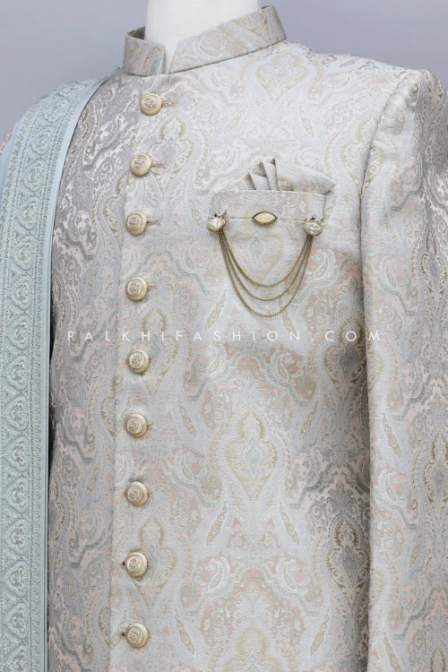 Pastel Color Pure Silk Indo-Western With Attractive Dupatta -Indian Wear Shop IMG 4117a scaled