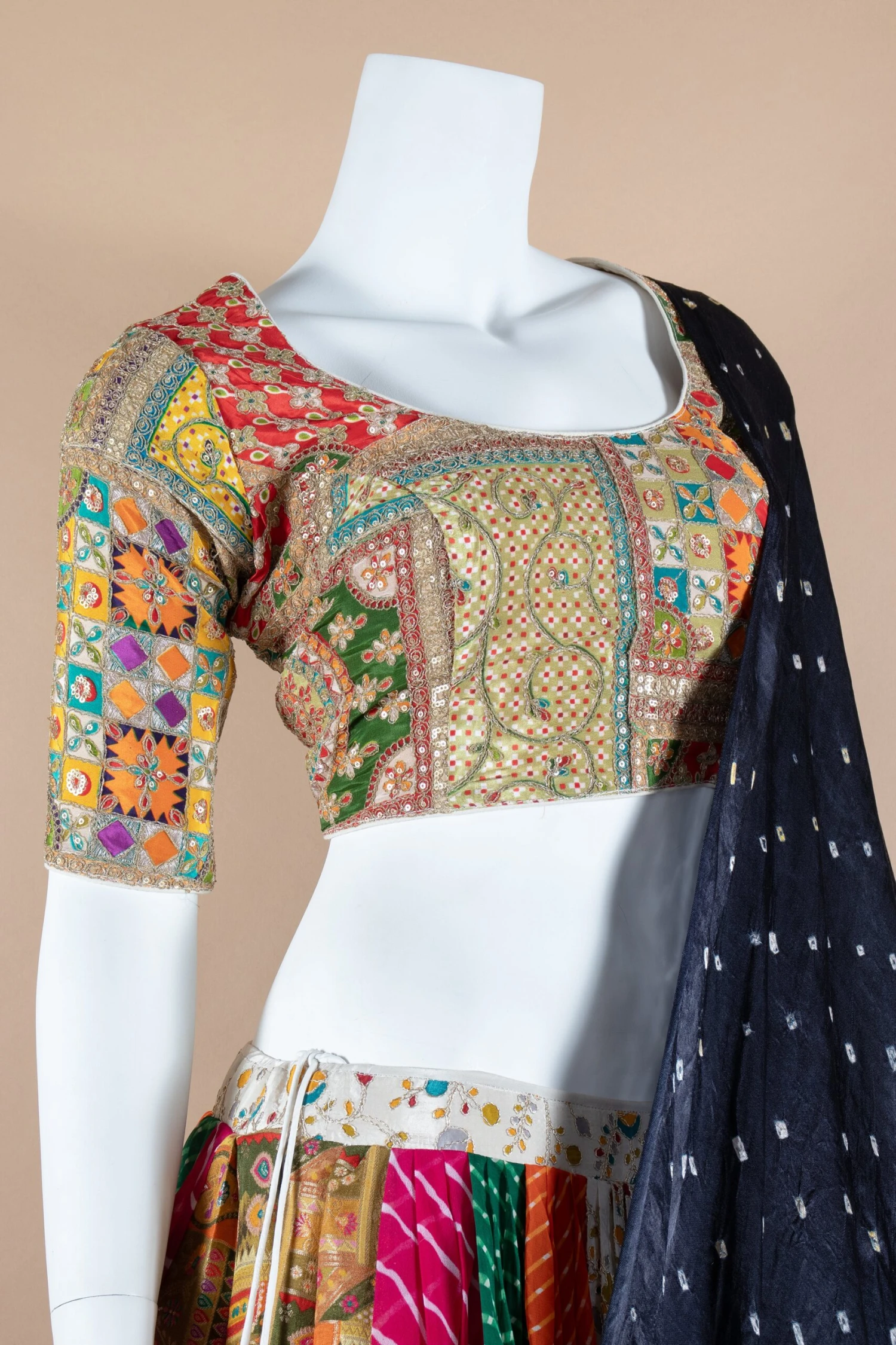 Premium Multicolor Navratri Chaniya Choli With Stunning Work 4 Premium Multicolor Navratri Chaniya Choli With Stunning Work - Image 2