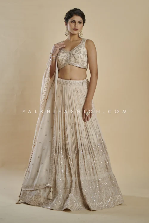 Imperial Charm: Exclusive Champagne Lehenga Choli With Handwork 13 Imperial Charm: Exclusive Champagne Lehenga Choli With Handwork -Indian Wear Shop ImperialCharmExclusiveChampagneLehengaCholiwithHandwork 6 scaled