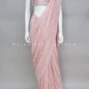 Indian Designer Sequin Saree In Pretty Peach Color -Indian Wear Shop IndianDesignerSequinSareeInPrettyPeachColor 2