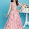 Lilac Silk Girls Lehenga Choli With Mirror Work Blouse – Palkhi Fashion -Indian Wear Shop Lilac Silk Girls Lehenga Choli with Mirror Work Blouse Palkhi Fashion scaled