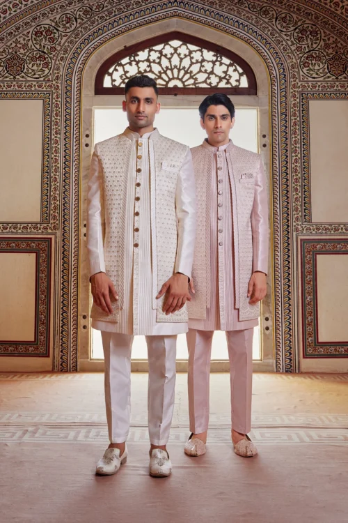 Opulent Indowestern Set | Handwork & Art Silk | Palkhi Fashion