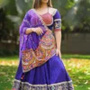 Purple Cotton Silk Navratri Chaniya Choli With Stunning Blouse -Indian Wear Shop Purple Cotton Silk Navratri Chaniya Choli with Stunning Blouse 1 scaled