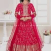 Rani Pink Bandhani Silk Lehenga Choli With Gota & Handwork – Palkhi Fashion -Indian Wear Shop RaniPinkBandhaniSilkLehengaCholiwithGota Handwork PalkhiFashion scaled
