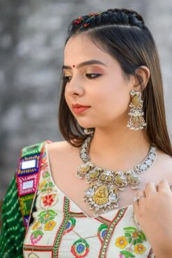 Stunning Bandhani Navratri Chaniya Choli With Kutchi & Mirror Work -Indian Wear Shop Rhythm RadianceBandhaniNavratriChaniyaCholiwithKutchi MirrorWork 6 6a406278 6230 421d b410 741d1d7ca18f