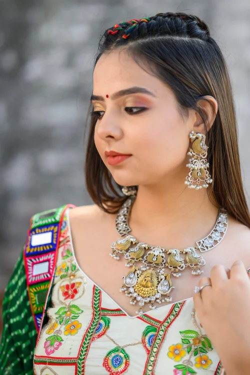 Stunning Bandhani Navratri Chaniya Choli With Kutchi & Mirror Work -Indian Wear Shop Rhythm RadianceBandhaniNavratriChaniyaCholiwithKutchi MirrorWork 6 6a406278 6230 421d b410 741d1d7ca18f scaled