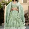 Sage Green Soft Silk Lehenga Choli | Chikankari & Handwork | Palkhi Fashion -Indian Wear Shop SageGreenSoftSilkLehengaCholiChikankari HandworkPalkhiFashion 2 cf8043e1 5f64 4592 a95b 12aed0ef5420