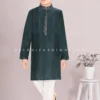 Teal Green Cotton Silk Boys Kurta Pajama Set With Embroidery – Palkhi Fashion -Indian Wear Shop TealGreenCottonSilkBoysKurtaPajamaSetwithEmbroidery PalkhiFashion bcc8ef1a d613 495f 88fb cb8d6a9e0d60 scaled