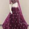 Wine And Shine: A Regal Designer Lehenga Choli -Indian Wear Shop WineandShineARegalDesignerLehengaCholi 2 scaled
