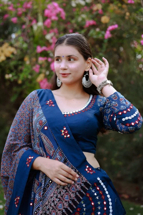 Blue Designer Navratri Chaniya Choli With Ajarakh & Mirror Work – Palkhi Fashion -Indian Wear Shop blue designer navratri chaniya choli with ajarakh mirror work palkhi fashion 609882 scaled