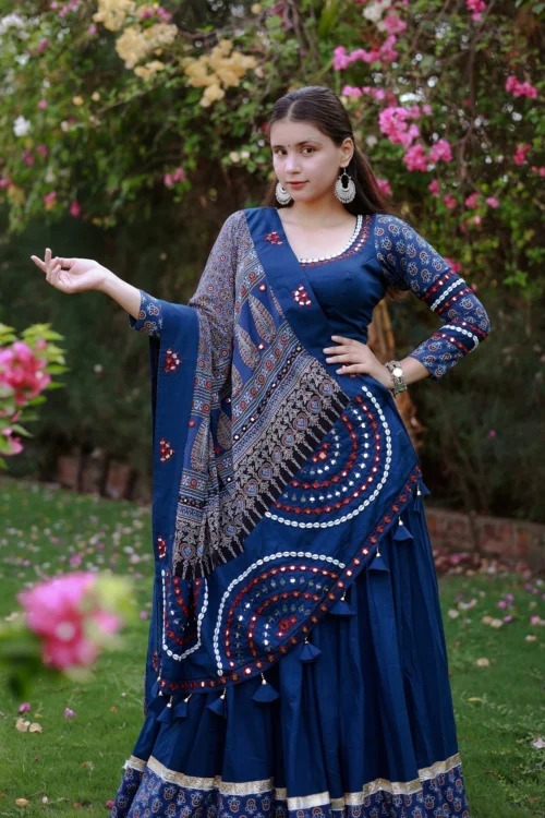 Blue Designer Navratri Chaniya Choli With Ajarakh & Mirror Work – Palkhi Fashion -Indian Wear Shop blue designer navratri chaniya choli with ajarakh mirror work palkhi fashion 847548 scaled