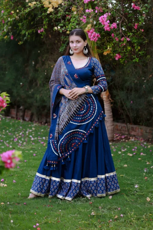 Blue Designer Navratri Chaniya Choli With Ajarakh & Mirror Work – Palkhi Fashion -Indian Wear Shop blue designer navratri chaniya choli with ajarakh mirror work palkhi fashion 894273 scaled
