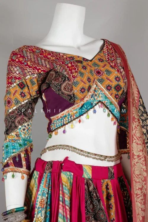 Celebrate Navratri In Style – Multi-Color Full Flair Chaniya Choli Set -Indian Wear Shop celebrate navratri in style multi color full flair chaniya choli set 280476 scaled