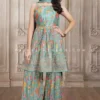Charming Sage Green Palazzo Outfit With Attractive Designs 2 Charming Sage Green Palazzo Outfit With Attractive Designs -Indian Wear Shop charming sage green palazzo outfit with attractive designs by palkhi fashion 242979 scaled