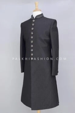Designer Black Indo-Western In Lakhanvi Work