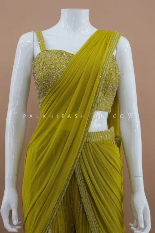 Designer Hazel Ready-to-Wear Palazzo Saree With Handwork – Palkhi Fashion -Indian Wear Shop designer hazel ready to wear palazzo saree with handwork palkhi fashion 359529 scaled