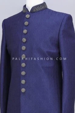 Indian Wear Shop 31 Indian Wear Shop -Indian Wear Shop designer navy blue indo western in lakhanvi work 289396