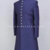 Designer Navy Blue Indo-Western In Lakhanvi Work -Indian Wear Shop designer navy blue indo western in lakhanvi work 496698