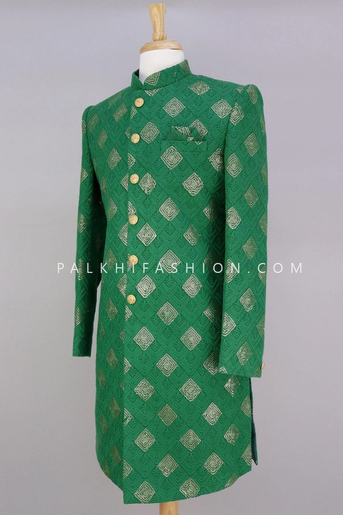 Green Lakhnavi Work Indo-Western For Wedding-Palkhi Fashion 3 Green Lakhnavi Work Indo-Western For Wedding-Palkhi Fashion