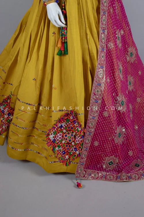 Light Mustard Navratri Chaniya Choli With Kutchi Embroidery – Palkhi Fashion -Indian Wear Shop light mustard navratri chaniya choli with kutchi embroidery palkhi fashion 227146 scaled