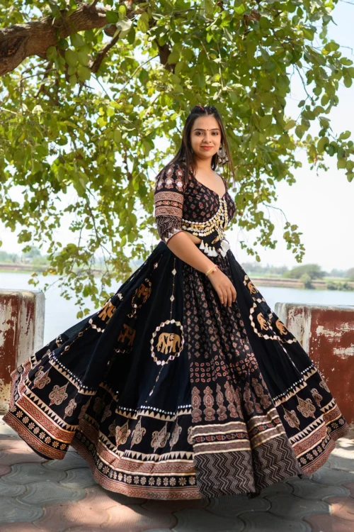 Luxurious Handcrafted Black Navratri Lehenga With Ajarakh Work 13 Luxurious Handcrafted Black Navratri Lehenga With Ajarakh Work -Indian Wear Shop luxurious handcrafted black navratri lehenga with ajarakh work 865175 scaled