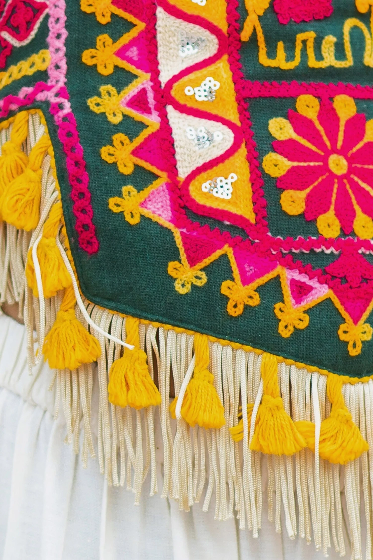 Multicolor Cotton Girls Chaniya Choli With Traditional Embroidery – Palkhi Fashion 4 Multicolor Cotton Girls Chaniya Choli With Traditional Embroidery – Palkhi Fashion - Image 2