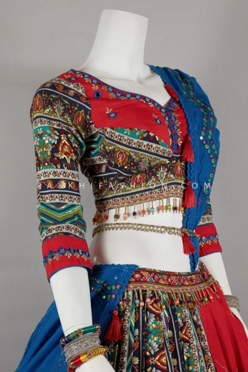 Multicolor Rayon Cotton Navratri Chaniya Choli With Kutchi & Mirror Work – Palkhi Fashion -Indian Wear Shop multicolor rayon cotton navratri chaniya choli with kutchi mirror work palkhi fashion 384185 scaled