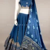 Premium Blue Navratri Chaniya Choli With Stunning Pure Gaji Silk Dupatta -Indian Wear Shop premium blue navratri chaniya choli with stunning pure gaji silk dupatta 577192 scaled