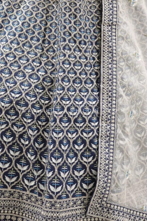 Royal Grandeur: Premium Teal Blue Pure Silk Bridal Lehenga Choli With Handwork -Indian Wear Shop royal grandeur premium teal blue pure silk bridal lehenga choli with handwork 957383 scaled