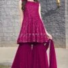 Tempting Deep Magenta Color Palazzo Outfit -Indian Wear Shop tempting deep magenta color palazzo outfit by palkhi fashion 380259