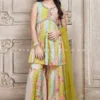 Trendy Alia Cut Palazzo Outfit With Multi Color Prints 2 Trendy Alia Cut Palazzo Outfit With Multi Color Prints -Indian Wear Shop trendy alia cut palazzo outfit with multi color prints by palkhi fashion 704002 scaled