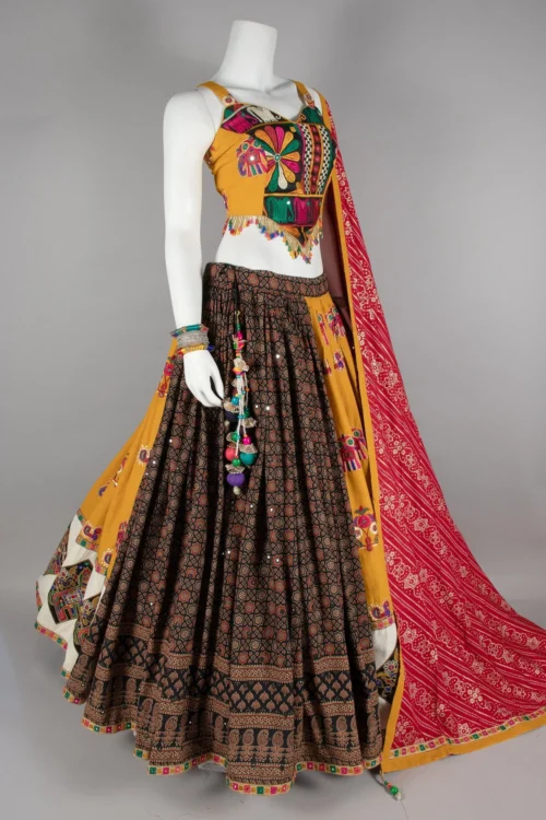 Vibrant Multi-Color Designer Navratri Chaniya Choli Set – Palkhi Fashion