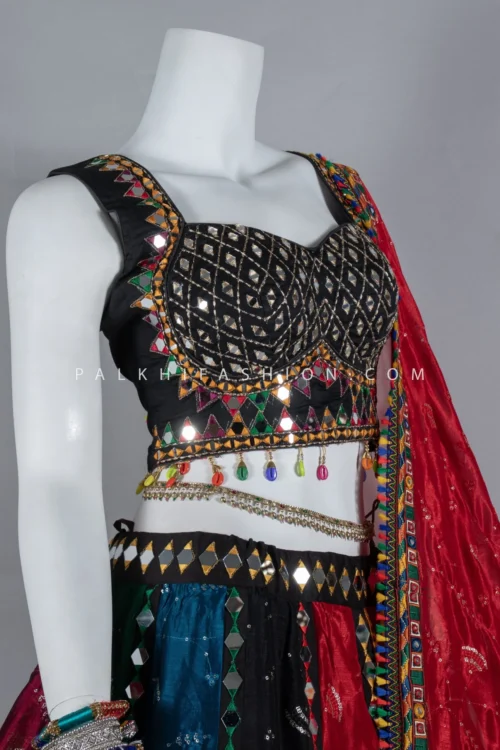 Vibrant Multicolor Chinon Chaniya Choli With Mirror Work– Palkhi Fashion -Indian Wear Shop vibrant multicolor chinon chaniya choli with mirror work palkhi fashion 468360 scaled