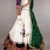 White Elegance: Vintage Work Designer Chaniya Choli Set -Indian Wear Shop white elegance vintage work designer chaniya choli set 908864