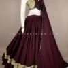 Wine Navratri Chaniya Choli With Mirror & Kasab Work – Palkhi Fashion -Indian Wear Shop wine navratri chaniya choli with mirror kasab work palkhi fashion 955905